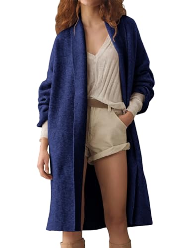 Image of Saodimallsu Womens Long Cardigan Sweaters Chunky Open Front Oversized Slouchy Knit Fall Trendy Coatigan Jackets