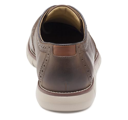 Johnston & Murphy Men's Holden Wingtip Full Grain, Classic Dress Shoe, Genuine Leather, Lightweight Athletic Construction3