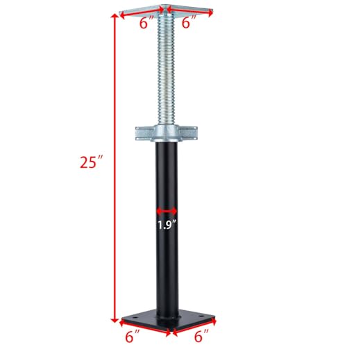 YEUQWJ Adjustable Support Jack Lightweight Steel Bracing and Jack Posts - 17" - 25" Adjustment Range Adjustable Jack for Temporary Support Suitable for Cellar Ceilings, Underpasses, Attics, Decks by YEUQWJ - Image 2