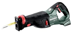 Metabo Akku-Säbelsäge SSEP 18 LT – 601616850 – 18 V – Ideal für schwer zugängliche Stellen – Ohne Akku und Ladegerät