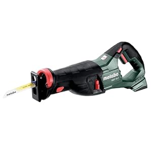 metabo ssep 18 lt scie sabre sans fil 601616840 sans batterie, sans chargeur, + mallette 18 v
