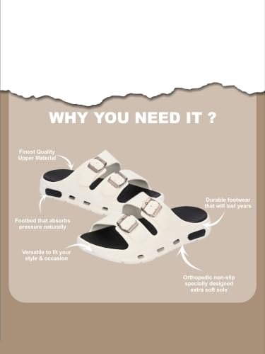 Image of SLIPOVER Men EVA Double Strap Sandals | Adjustable Buckle Comfort Slides | Lightweight Anti-Slip Ventilated Casual Sandals for Everyday Indoor Outdoor Wear