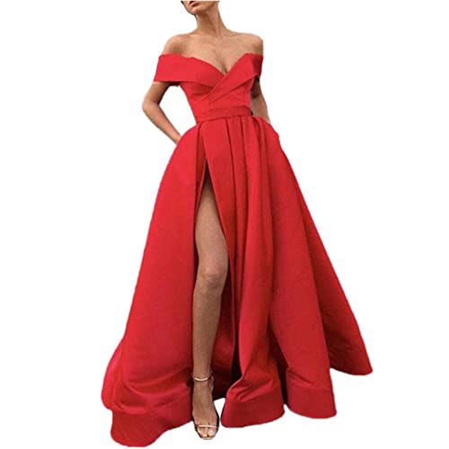 Robe de bal femmes longues dos nu avec bretelles spaghetti de soirée