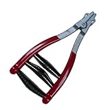 Kalokairi Three Springs Tennis- und Badmintonbesaitungsmaschine, 14 x 7,5 cm, 190 g, Zinklegierung und Federstahl, einfache Schlägerbesaitung mit Zugwartung für Rot