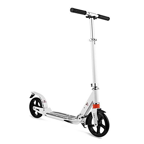 Micro-scooter réglable à double suspension et frein arrière efficace