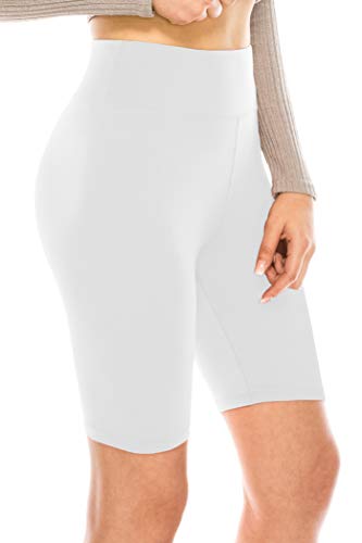 Image of ALWAYS Women's High Waist Bike Shorts - Athletic Workout Tummy Control Stretch Running Yoga Pants