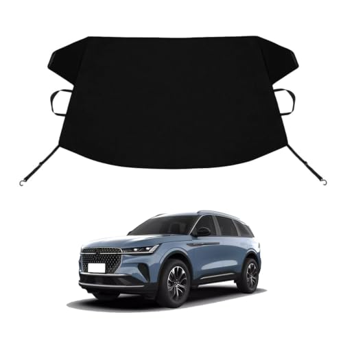 Image of Nautilus Custom Windshield Cover for Ice and Snow Lin-coln Nautilus Heavy Duty 600D Oxford Fabric Windshield Protector Fit Waterproof Frost Snow Cover Winter Car Accessories