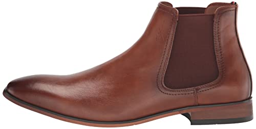 Tommy Hilfiger Men's Syler Chelsea Boot, Dark Tan, 10 #TOP7