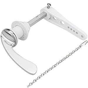 Toilet Flush Handle Replacement, Ancable Chrome Plated Replacement Metal Cistern Lever Handle for Toilet Wc Cistern Tank