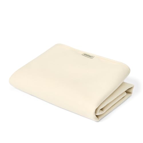 The Little Green Sheep Waterproof Mattress Protector for Children, Organic Cotton, 90 x 190 cm