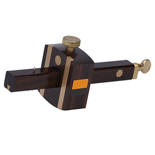 CARPINTERÍA TORNILLO DE CORTE DE ÉBANO MARCADO MEDIDOR LINEAL DE LA PUNTA DE TRAZAR PARA LOS TRABAJADORES DE LA MADERA