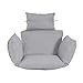 YLLQXI Silla Hamaca de Huevo, Silla de Huevo Colgante Silla de Columpio Cojín Grueso Nido, Hamaca Colgante Cojín Patio Jardín Columpio Balancín de Ratán, 55 * 35cm