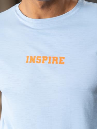 Image of FitMonkey Sports Crew Neck Stretchable Dry Fit T Shirt | Regular Fit Textured T Shirt for Men |Sport T Shirt for Men | Quick Dry Technology with Moisture Control |Breathable & Lightweight
