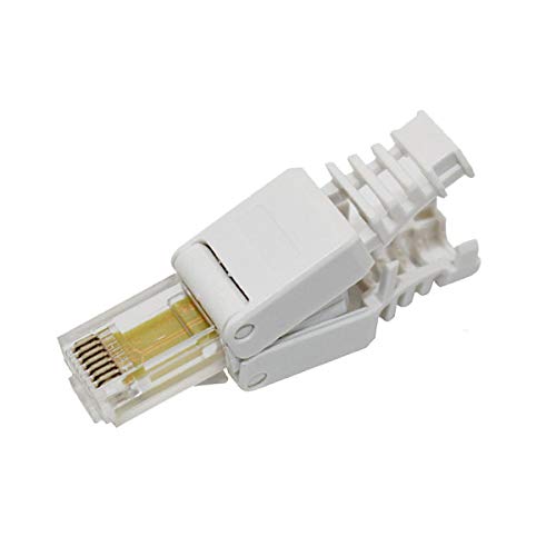Cables&adapters Toolfree����RJ45�R�l�N�^���W�����[�v���O�A�V���[�g�o�[�W����UTP Cat6
