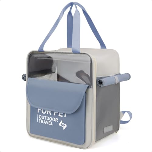 Mochila Bolsa De Transporte Para Pet Cães Gatos Cachorros Reforçada Passeio Viagem Carro Cabine Aviã
