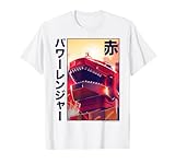 Power Rangers Comic Boom Red Ranger Dinozord Kanji Poster T-Shirt
