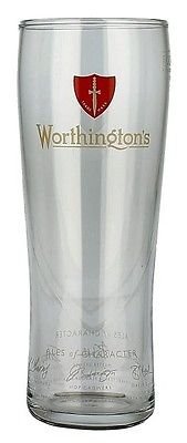 Worthington's Personalised Engraved 1 Pint Bitter Beer Glass with Gift Box Enter Your Own Custom Text
