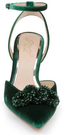Jewel Badgley Mischka Tailynn Pointed Toe Velvet Stiletto Heels - Image 5