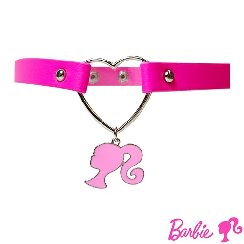 LUV HER Choker Necklace for Women Costume Outfit Chokers Necklace for Girls - Adjustable Choker Leather-like Collar Necklace for Girls With Charm Ages 4+3