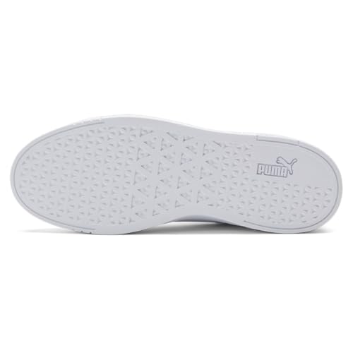 PUMA PUMA Men's CLASICO Sneaker, Puma White-Puma White-Puma Silver, 13