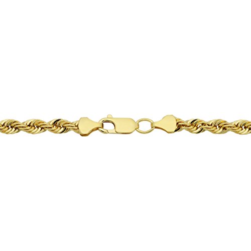 Kooljewelry 14k Yellow Gold Filled 4.2mm Rope Chain Necklace (16, 18, 20, 22, 24, 26, 30 or 36 inch)2