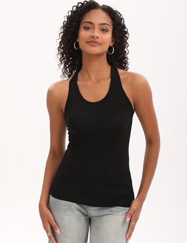 BQTQ 5 Pack Racerback Tank Tops for Women Sleeveless Workout Tank Top Ladies Undershirts Slim Fit Tanks Tops2