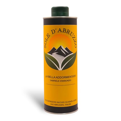 SOLE D'ABRUZZO Olivenöl Nativ Extra Italien – Ernte 2025/26 – Säurearm 0,16% – Reich an...