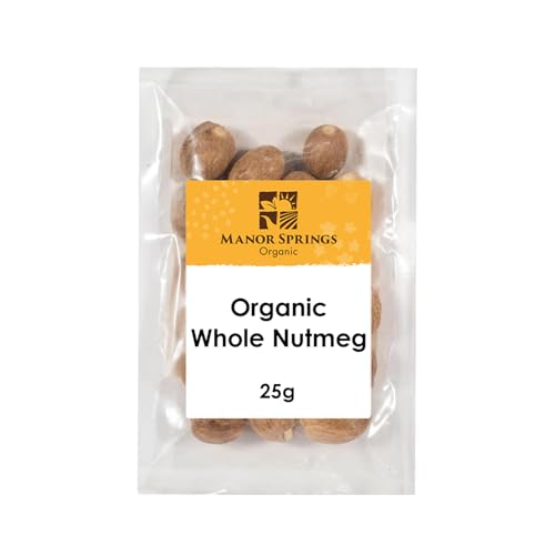 Organic Whole Nutmeg 25g by Manor Springs Organic