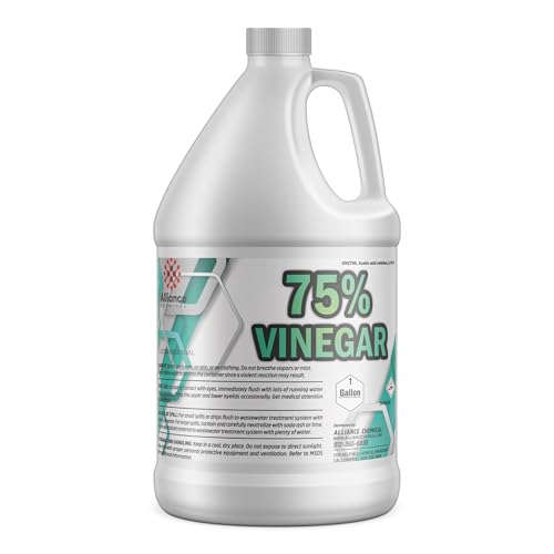 75% Vinegar - 1 Gallon – for Industrial Cleaning, Rust Removal, pH Adjustment, and Chemical Processing