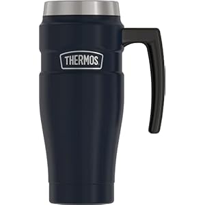 THERMOS Stainless King Vacuum-Insulated Travel Mug, 16 Ounce, Midnight Blue