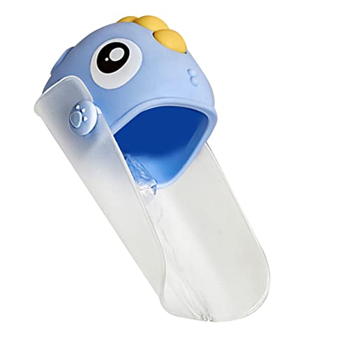 Image of Garosa Faucet Extender for Toddlers Cartoon Faucet Extender for Kids Hand Washing Kids Hand Wash Helper for Bathroom Kitchen Bathtub Sink(Blue)