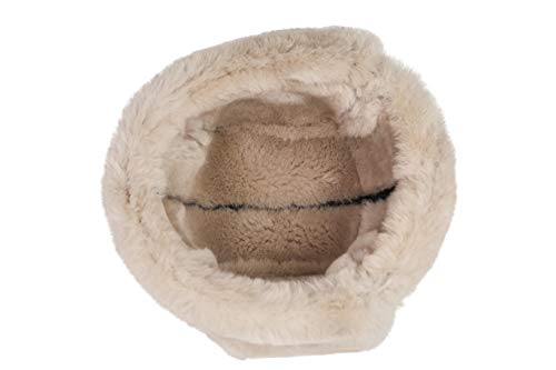 Image of Leather Aviator Shearling Ushanka Trapper Hat Russian Sheepskin Cap Real Fur Winter Hat with Ear Flaps for Men Women