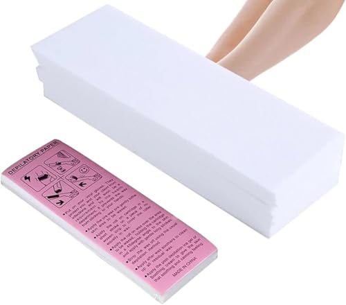100pz Wax strips banda de papeles tiras depilatorias piernas cera brasileña lagrimales tiras de cera apósitos bandas de papel para depilacion