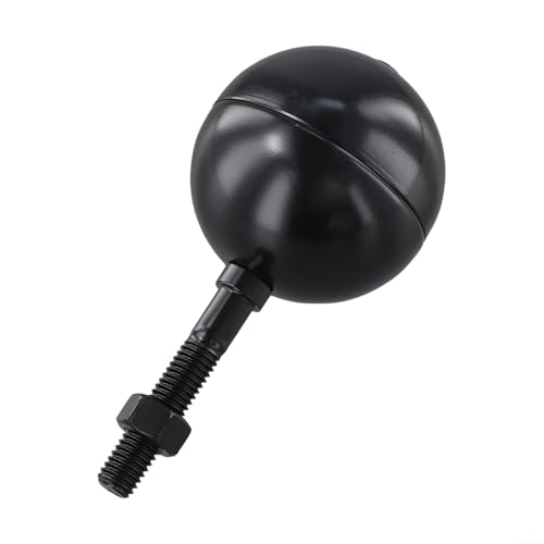 Pallina in alluminio da 7,6 cm per pennoni da bandiera, design robusto per tutte le condizioni atmosferiche per giardini (nero)