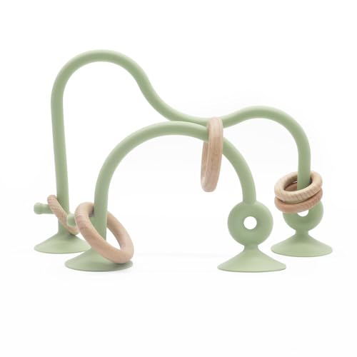 Image of zeeloopbee Montessori Toys for Babies 0-6 Months, High Chair Toys with Suction Cups for Babies, Suction Cup Toys for Toddlers 1-3, Kids Baby Sensory Toys, Silicone Baby Teething Toys for 6-12 Months