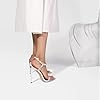 Silver Stiletto Heels with Modern Strap Adjustable... #5