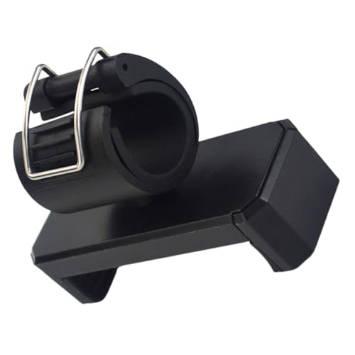 GRIRIW Soporte para Teléfono Móvil Clip de Cierre Seguro Tamaño Compacto y Ligero Compatible Palo Selfie Abrazadera Práctica para Fotografía al Aire Libre Color Negro