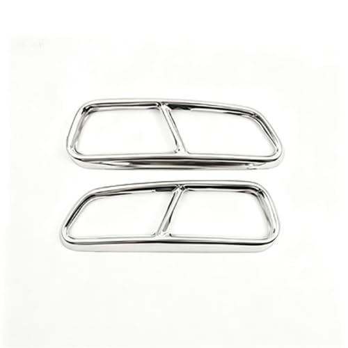 Couvercle de pot d'échappement Audi A6 2016 2017 2018 en acier inoxydable argent