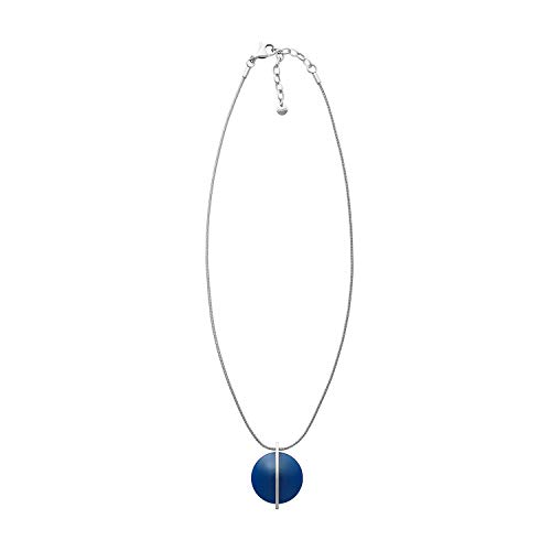 Skagen Sea Glass Silver-Tone Stainless Steel Necklace, Chain Length: 40-45Cm Pendant Width: 25Mm Pendant Height: 32.5Mm #TOP2