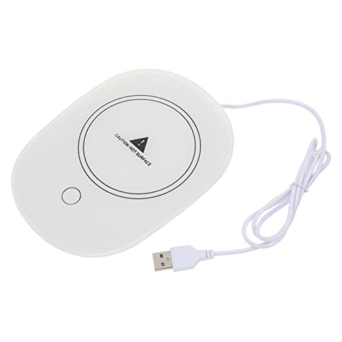 OKUMEYR Household Mug Warmer Coaster with Constant Temperature Electric Heating Coaster for Tea Milk and More for Home and Office Use