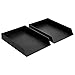 Produktbild AmazonBasics Kunststoff-Organizer, Briefablage, Schwarz, 2 Stück