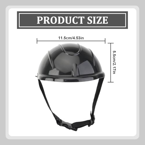 VisageVitalit Sonnenschutz Helm für Hund, Haustierhelm, Coole Motorrad Hundehelm, Einstellbar Hundehüte Kopfschutz Hundeschutzhelm für Radfahren Outdoor-Aktivitäten