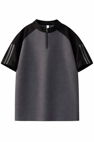 Image of FN3 Men's Half-Zip Color Block RegularFit T-Shirt|| Raglan Style || Casual Streetwear Tees