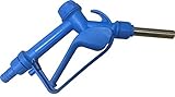 ArmorBlue Poly/Plastic Manual Nozzle with Stainless Steel Spout | Built-in ¾” Barbed Swivel | 19mm Stainless Steel Spout | DEF Nozzle | Water | Antifreeze