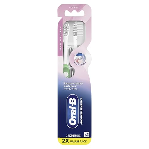 Image of Oral-B Advanced Sensitive Toothbrushes, Extra Soft, 2 Count