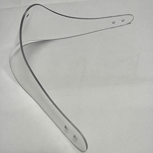 Generic Hockey Casco da Portiere Trasparente per Adulti, Portieri, Guarnizione Collo