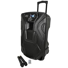 Perform anywhere with ease Lightweight, battery-powered design with trolley handle and wheels for portable entertainment Flexible music playback Bluetooth, USB, SD card, and FM radio for karaoke, DJ sets, and personal playlists Speak and sing freely ...
