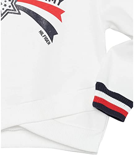 Tommy Hilfiger Girls 2 Pieces Jogger Set Casual Pants, Red/Navy/White, 4T Us #TOP2