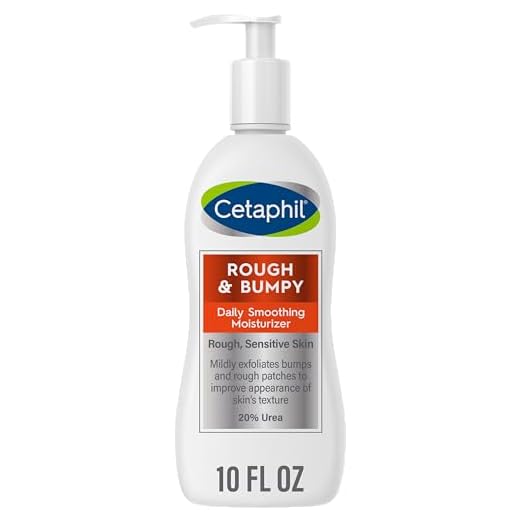 CETAPHIL Daily Smoothing Moisturizer for Rough and Bumpy Skin | 10 fl oz | For Rough, Sensitive Skin | Urea Cream Hydrates and Exfoliates to Smooth Skin | Fragrance Free | Dermatologist Recommended