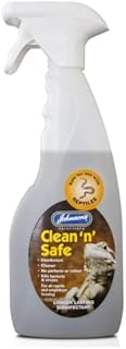 JOHNSONS CLEAN N SAFE VIVARIUM REPTILE AMPHIBIAN DISINFECTANT CLEANER 2 PACK 1L